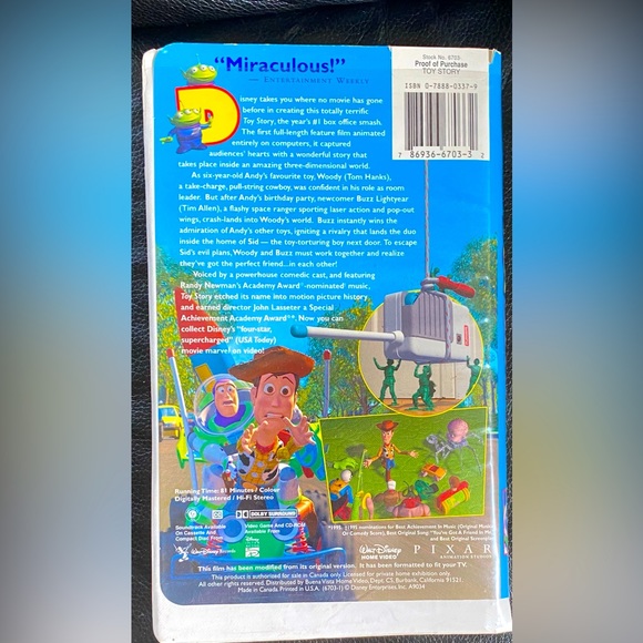 Disney Toy Story VHS - Picture 2 of 3